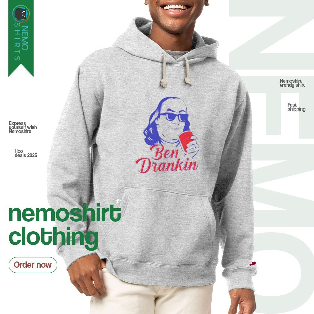 Ben Drankin Benjamin Franklin - Adult & Kids T-Shirts, Sweatshirts & Hoodies apparel design preview 2