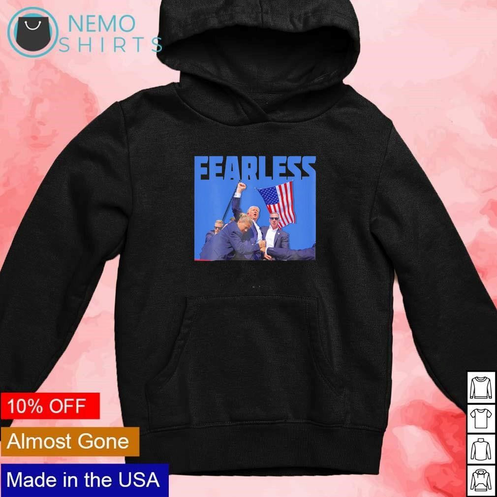 Fearless Trump shot 2024 - Adult & Kids T-Shirts, Sweatshirts & Hoodies apparel design preview 2