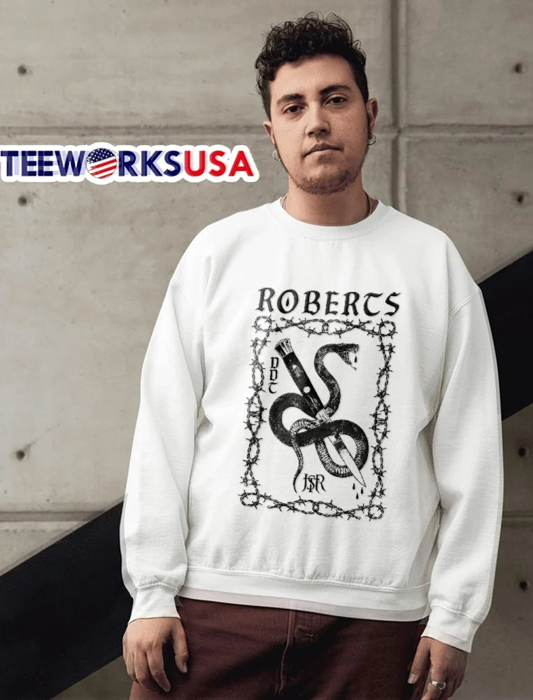 Roberts Ddt Jsr Coiled Snake Switchblade Barbed Wire - Adult & Kids T-Shirts, Sweatshirts & Hoodies apparel design preview 6