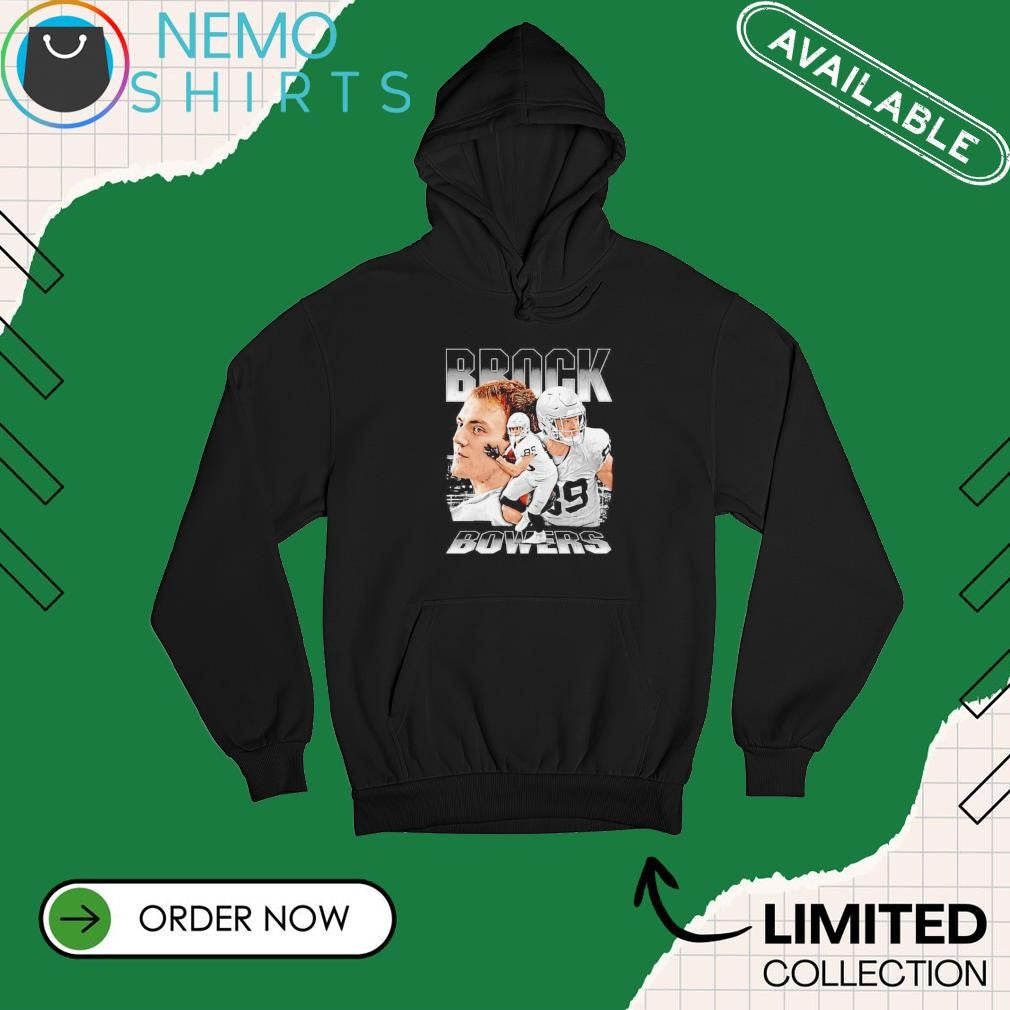 Brock Bowers Las Vegas Raiders vintage graphic - Adult & Kids T-Shirts, Sweatshirts & Hoodies apparel design preview 2