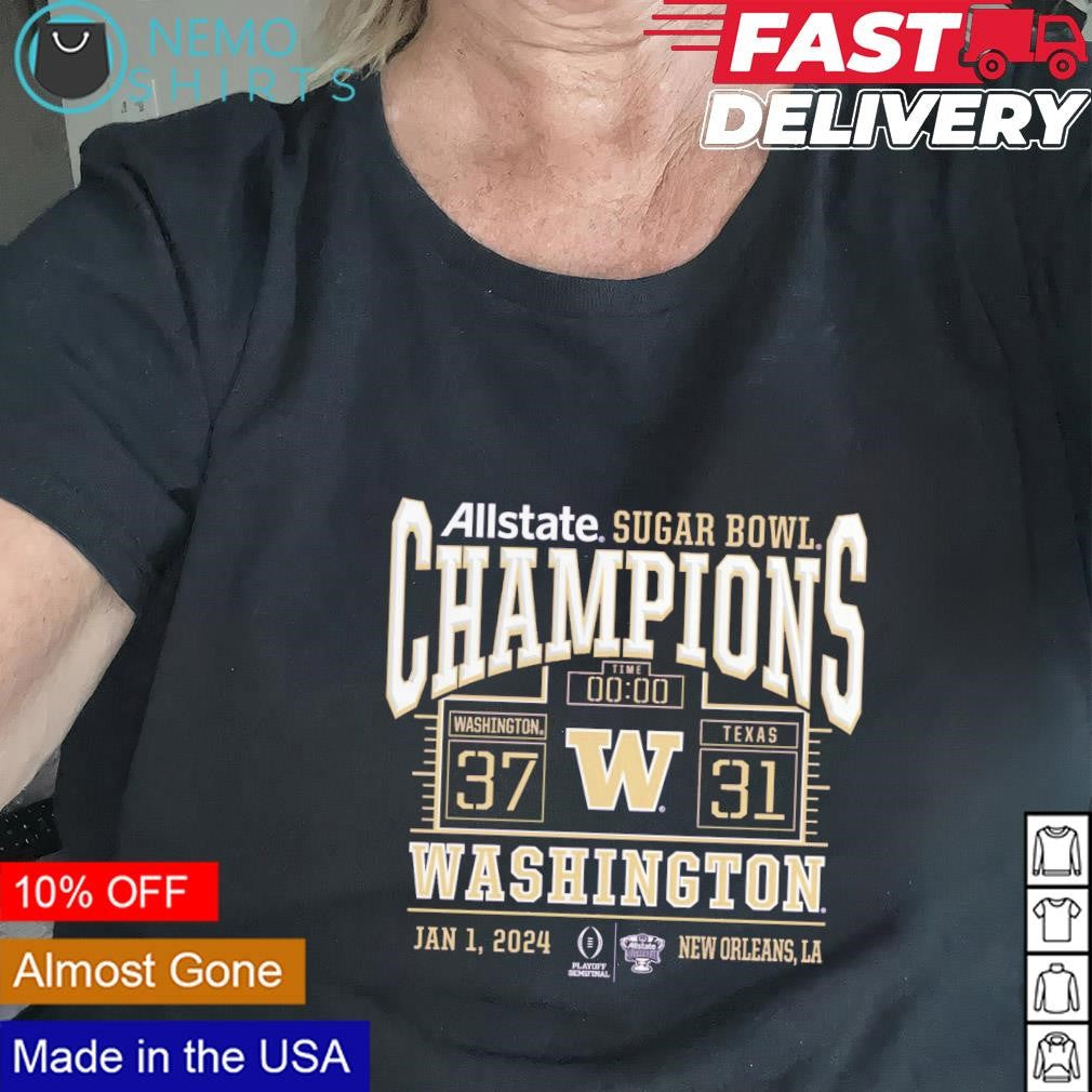 Washington Huskies 2024 Allstate Sugar Bowl champions - Adult & Kids T-Shirts, Sweatshirts & Hoodies apparel design preview 2