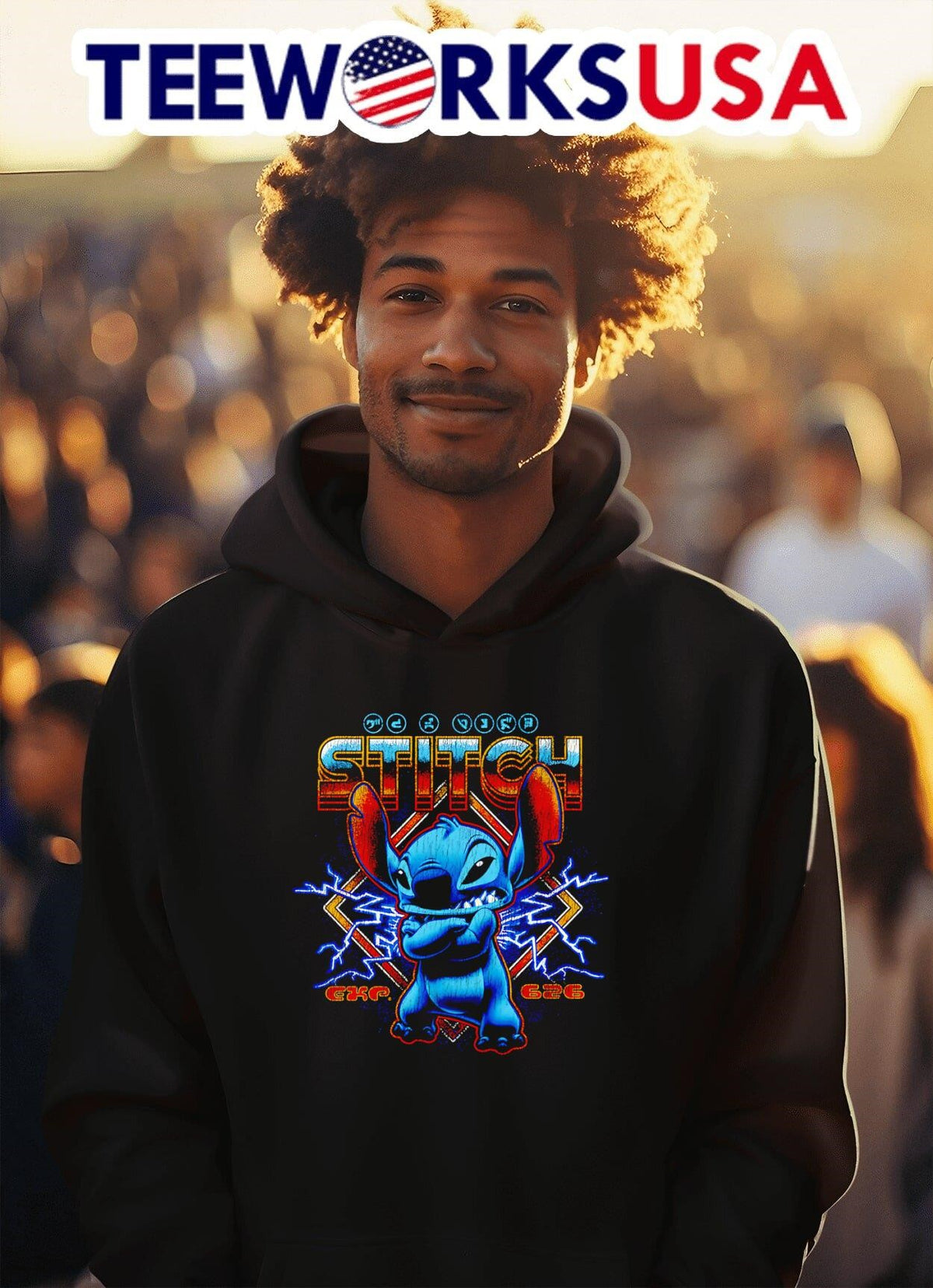 Lilo and Stitch rock roll - Adult & Kids T-Shirts, Sweatshirts & Hoodies apparel design preview 2