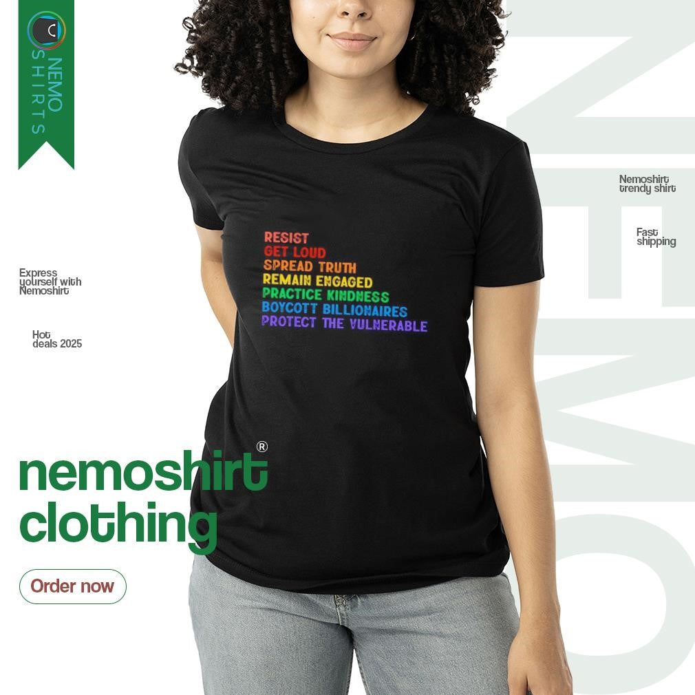 Resist get loud spread truth remain engaged practice - Adult & Kids T-Shirts, Sweatshirts & Hoodies product image 3