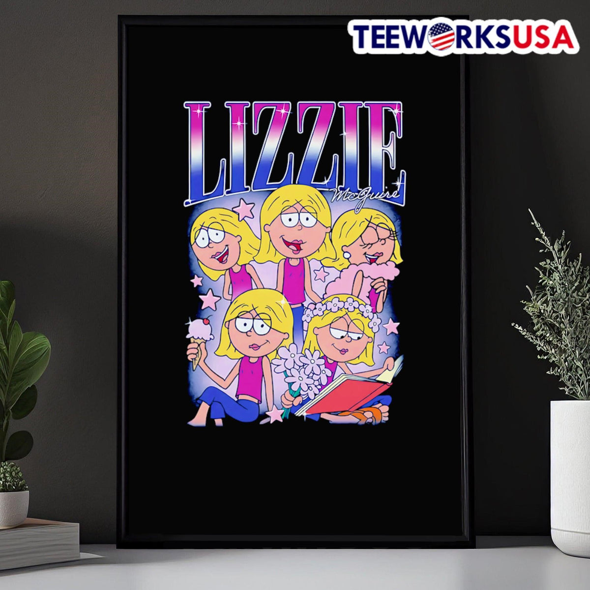 Lizzie McGuire Multi-Portrait - Adult & Kids T-Shirts, Sweatshirts & Hoodies apparel design preview 5