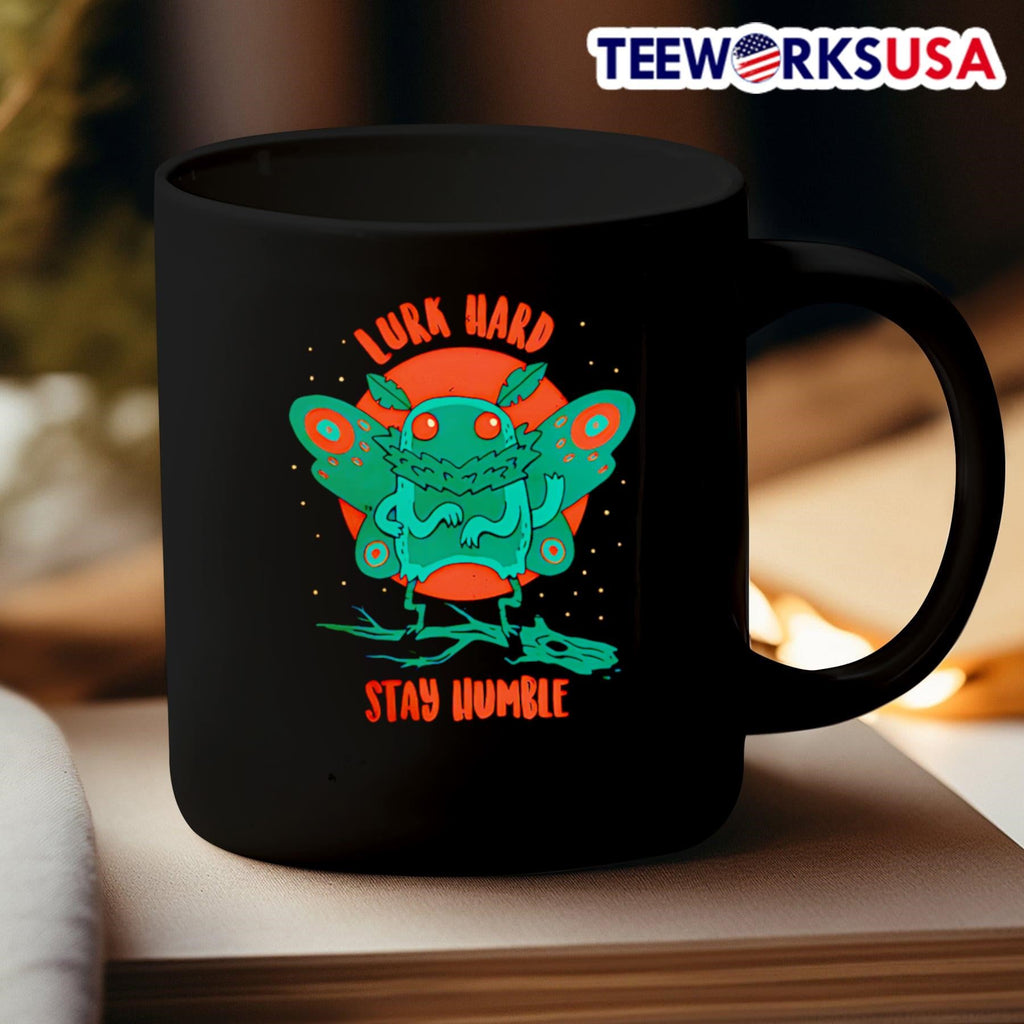 Mothman lurk hard stay humble - Adult & Kids T-Shirts, Sweatshirts & Hoodies apparel design preview 3