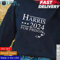 Kamala Harris 2024 for prison anti vote Trump - Adult & Kids T-Shirts, Sweatshirts & Hoodies apparel design preview 1