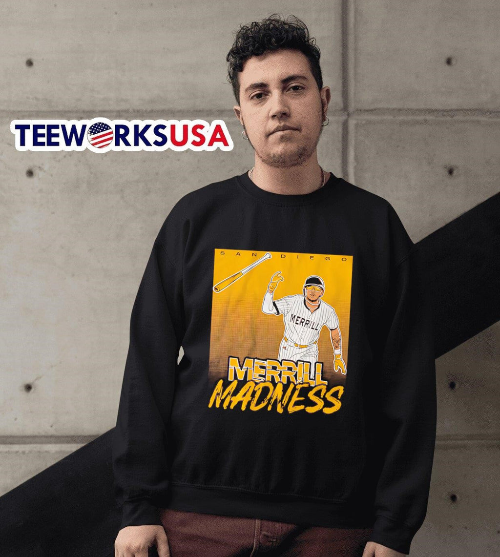 Jackson Merrill Madness Bat Flip - Adult & Kids T-Shirts, Sweatshirts & Hoodies apparel design preview 6