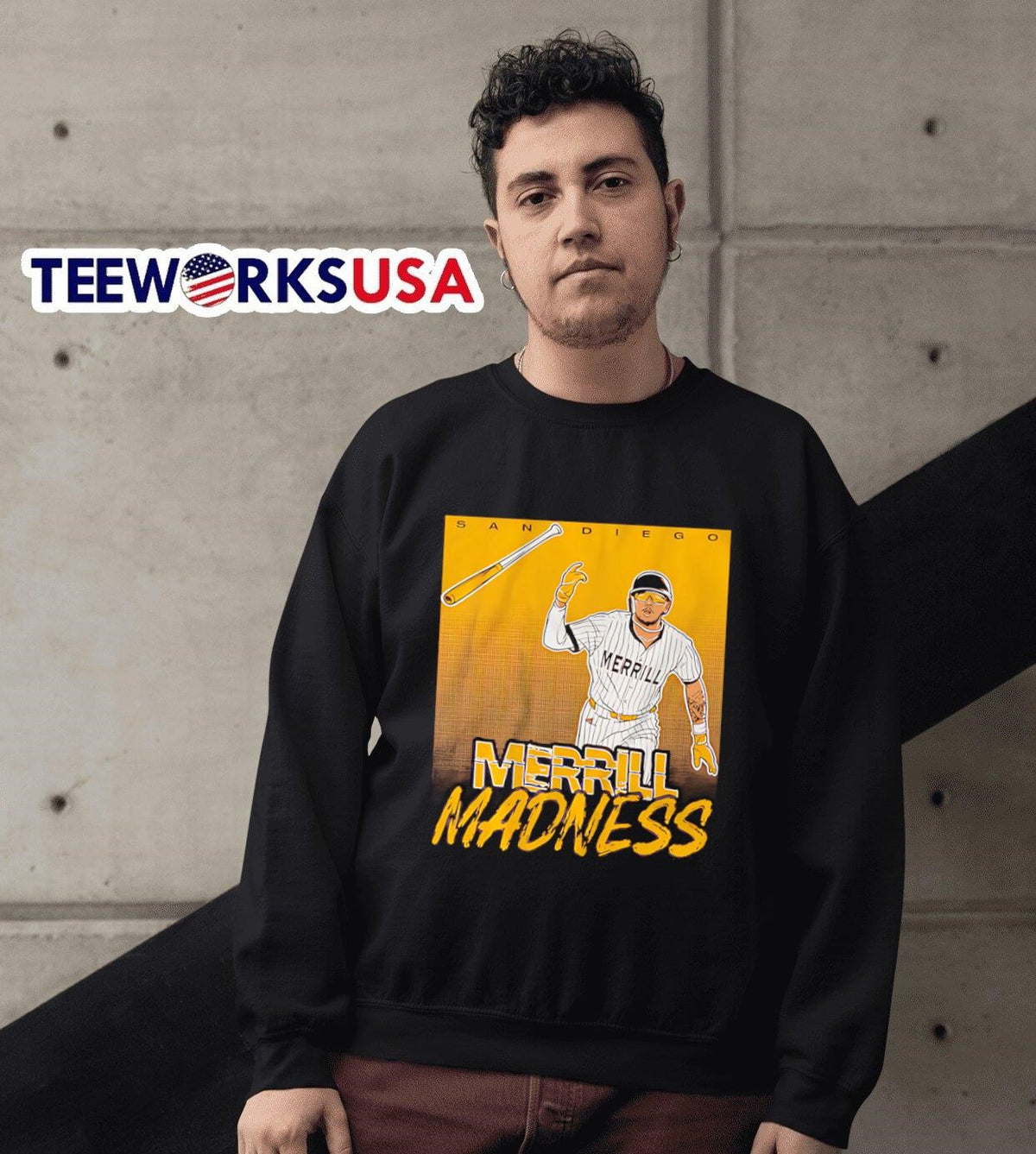 Jackson Merrill Madness Bat Flip - Adult & Kids T-Shirts, Sweatshirts & Hoodies apparel design preview 6