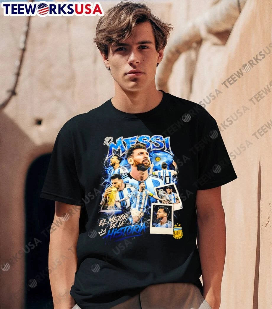 10 Messi El Mejor De La Historia Argentina - Adult & Kids T-Shirts, Sweatshirts & Hoodies apparel design preview 1