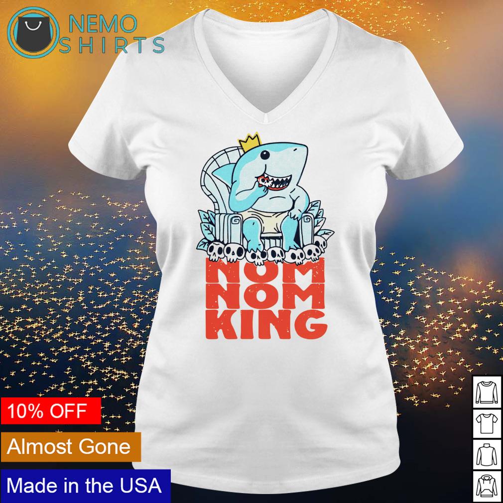 Shark nom King - Adult & Kids T-Shirts, Sweatshirts & Hoodies apparel design preview 5