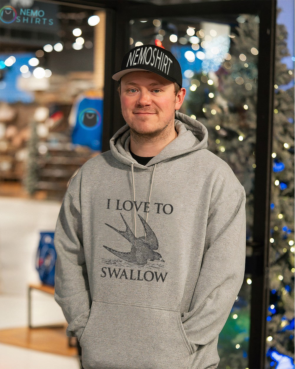 I love to swallow - Adult & Kids T-Shirts, Sweatshirts & Hoodies apparel design preview 3