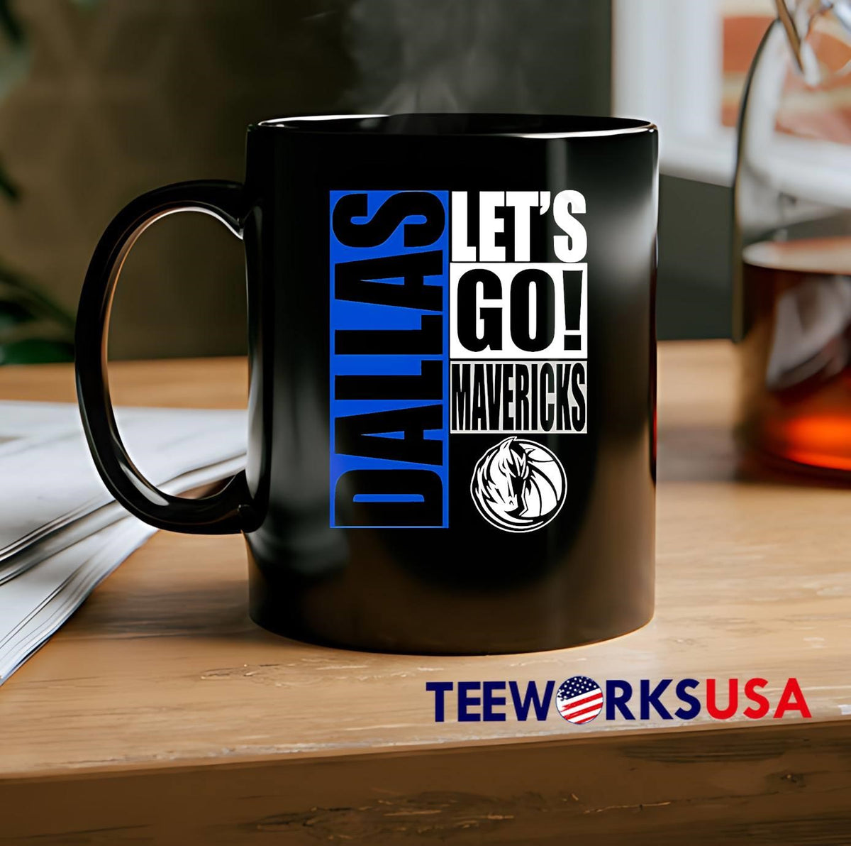 Dallas Mavericks let's go design - Adult & Kids T-Shirts, Sweatshirts & Hoodies apparel design preview 2