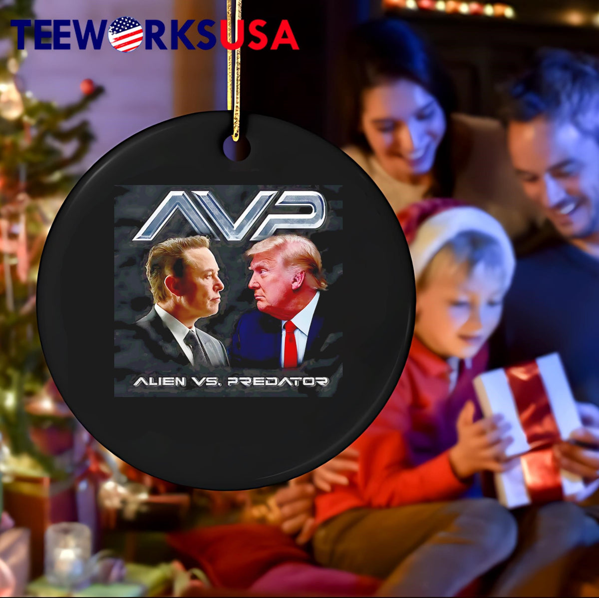 AVP Alien vs Predator Trump Elon - Adult & Kids T-Shirts, Sweatshirts & Hoodies apparel design preview 4