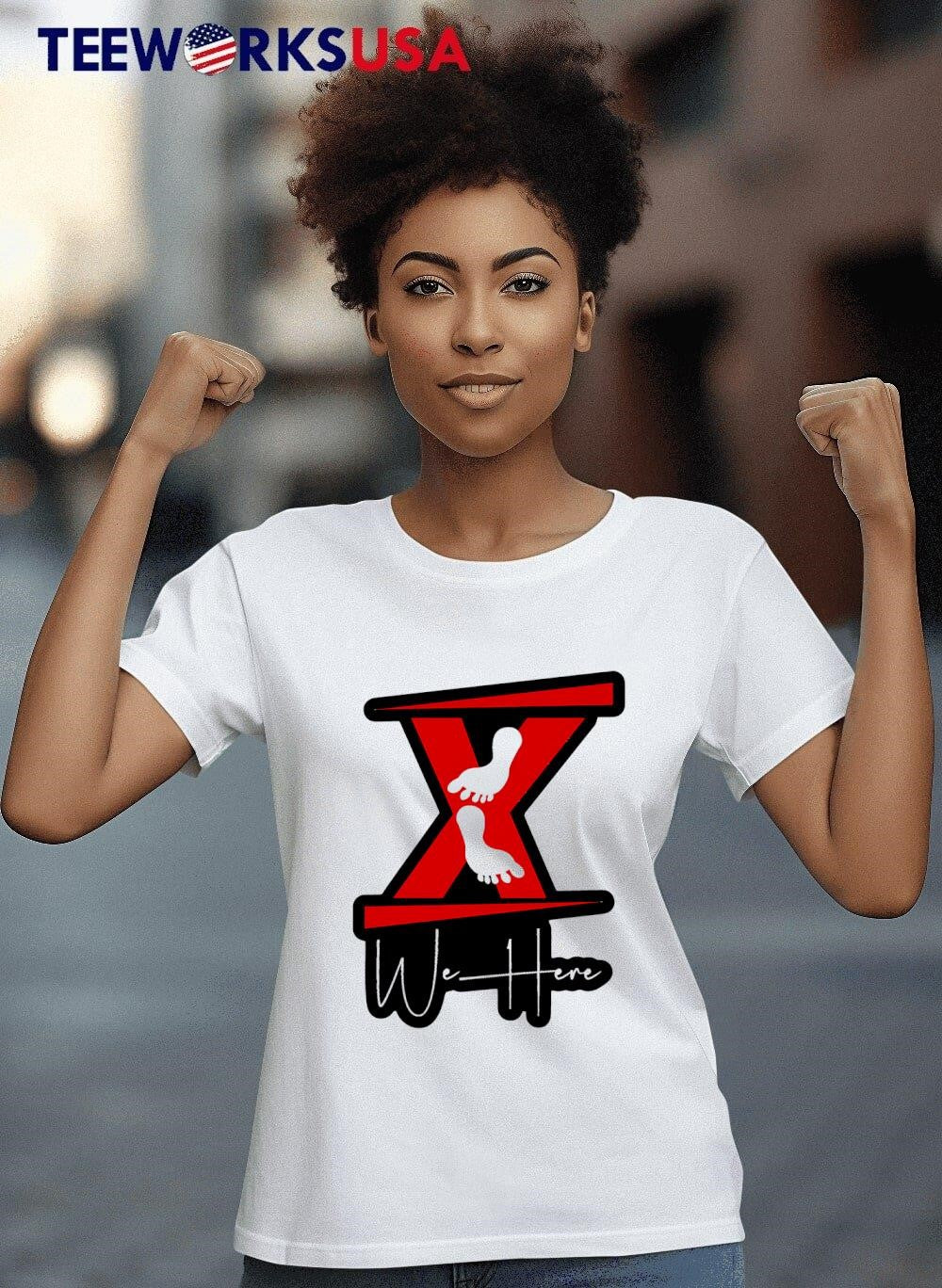 X We Here logo - Adult & Kids T-Shirts, Sweatshirts & Hoodies apparel design preview 8