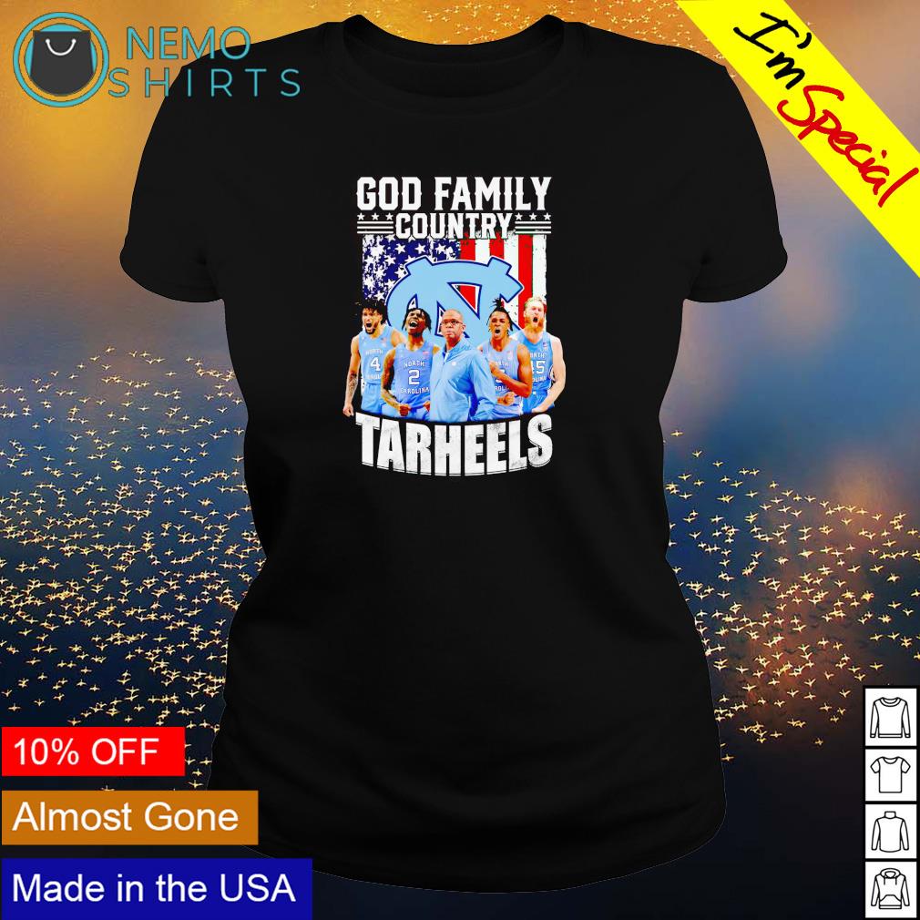 God family country Tarheels American flag - Adult & Kids T-Shirts, Sweatshirts & Hoodies apparel design preview 3