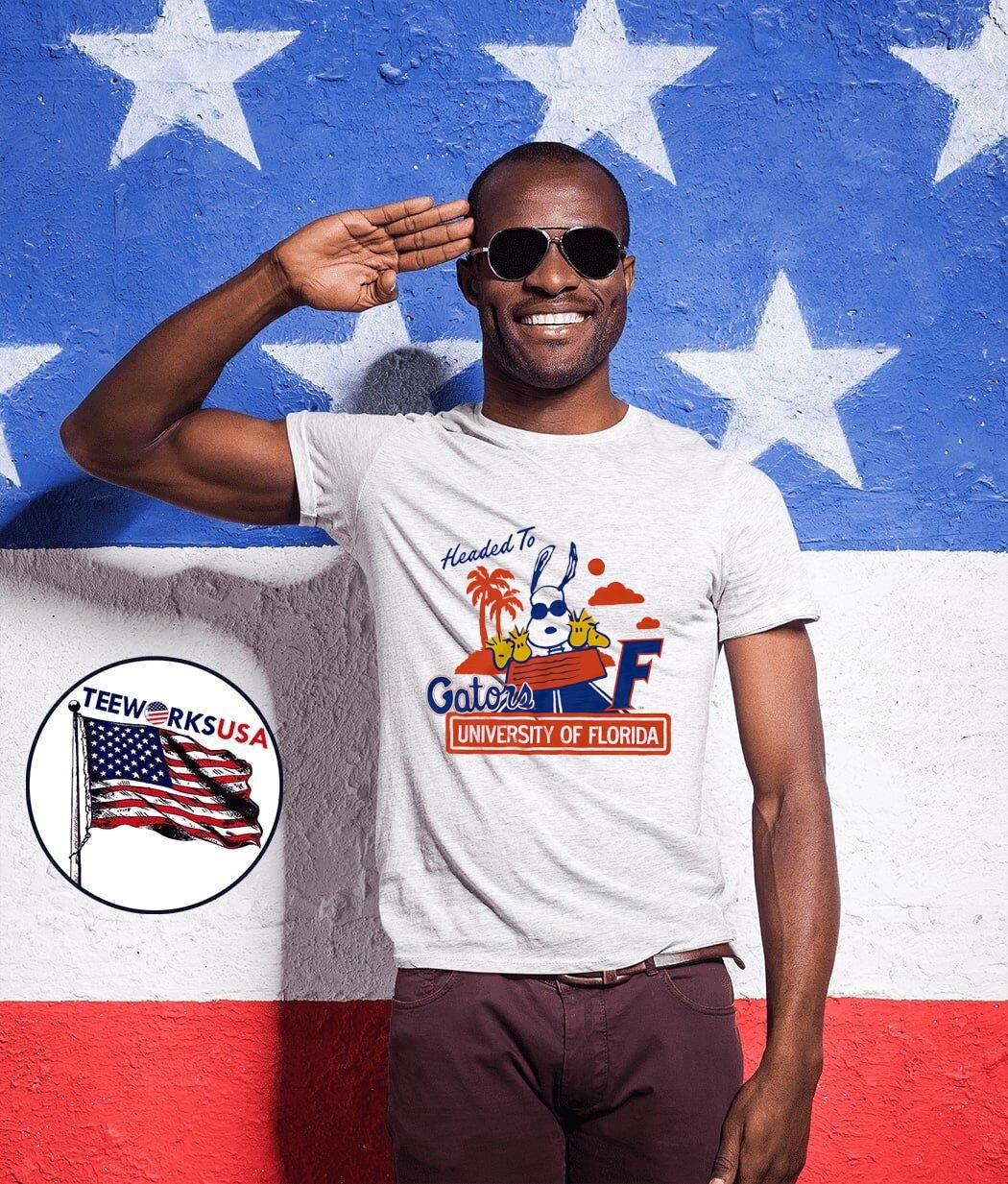 Peanuts x Florida Headed To UF - Adult & Kids T-Shirts, Sweatshirts & Hoodies apparel design preview 1