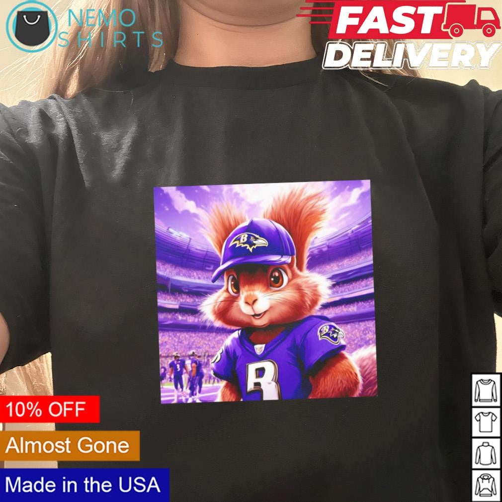 Nut football player Baltimore Ravens - Adult & Kids T-Shirts, Sweatshirts & Hoodies apparel design preview 3