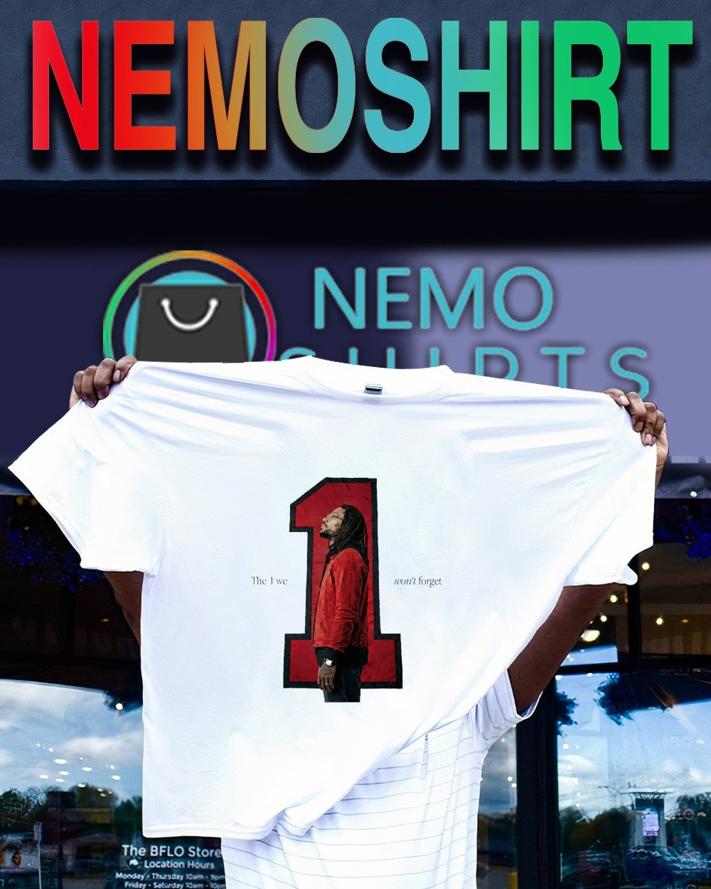 The 1 we won't forget Derrick Rose Chicago Bulls - Adult & Kids T-Shirts, Sweatshirts & Hoodies apparel design preview 1