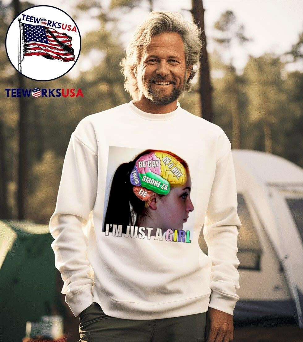 I'm just a girl be gay hoe smoke za lie twerk - Adult & Kids T-Shirts, Sweatshirts & Hoodies apparel design preview 3