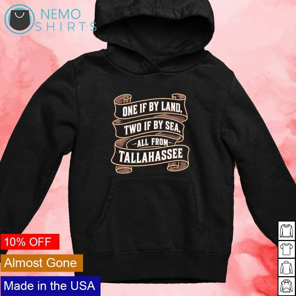 Paul Revere's Ride one if by land two sea all from - Adult & Kids T-Shirts, Sweatshirts & Hoodies apparel design preview 3