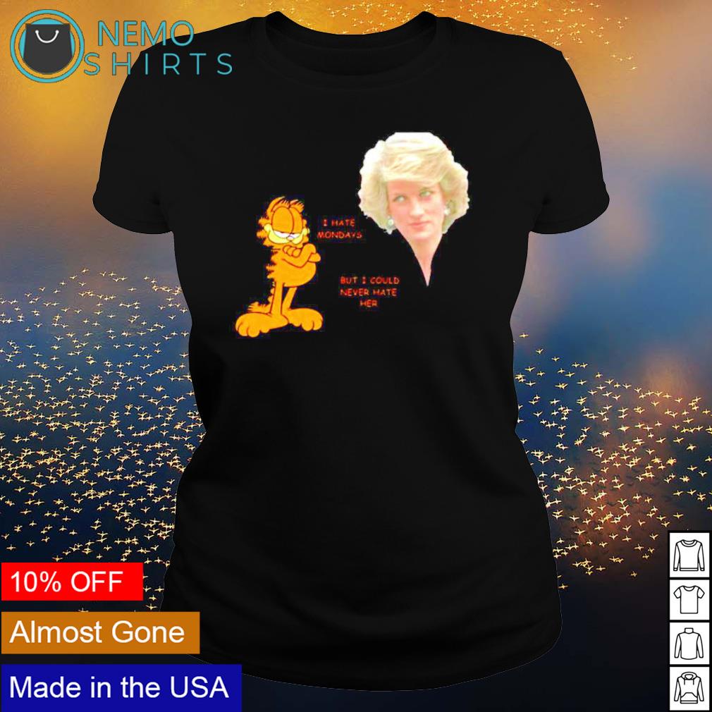 Garfield I hate mondays but could never her - Adult & Kids T-Shirts, Sweatshirts & Hoodies apparel design preview 3
