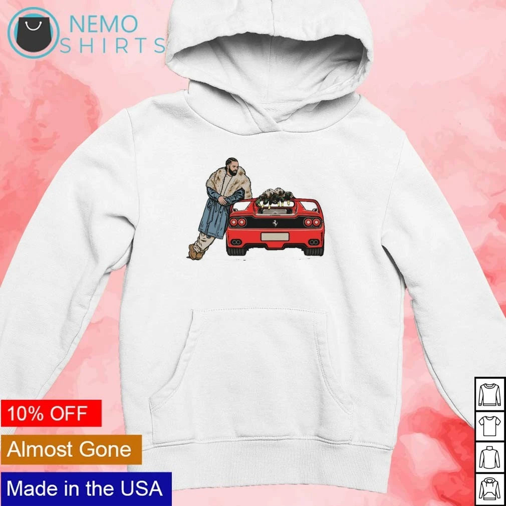 Drake Duck Hunting TSpitz Ferrari Rap - Adult & Kids T-Shirts, Sweatshirts & Hoodies product image 2