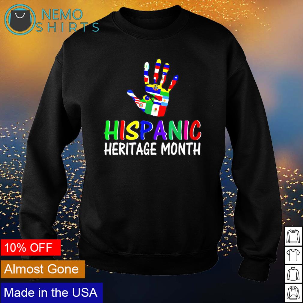 National Hispanic Heritage month all countries - Adult & Kids T-Shirts, Sweatshirts & Hoodies apparel design preview 4