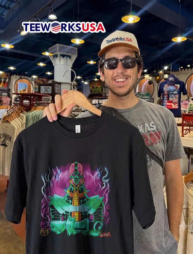 Yu Gi Oh Jinzo Cyborg Monster Purple Aura Lightning - Adult & Kids T-Shirts, Sweatshirts & Hoodies apparel design preview 2