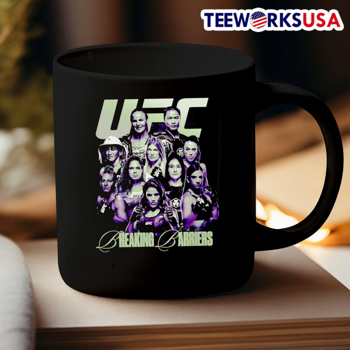 UFC Breaking Barriers Premium - Adult & Kids T-Shirts, Sweatshirts & Hoodies apparel design preview 3