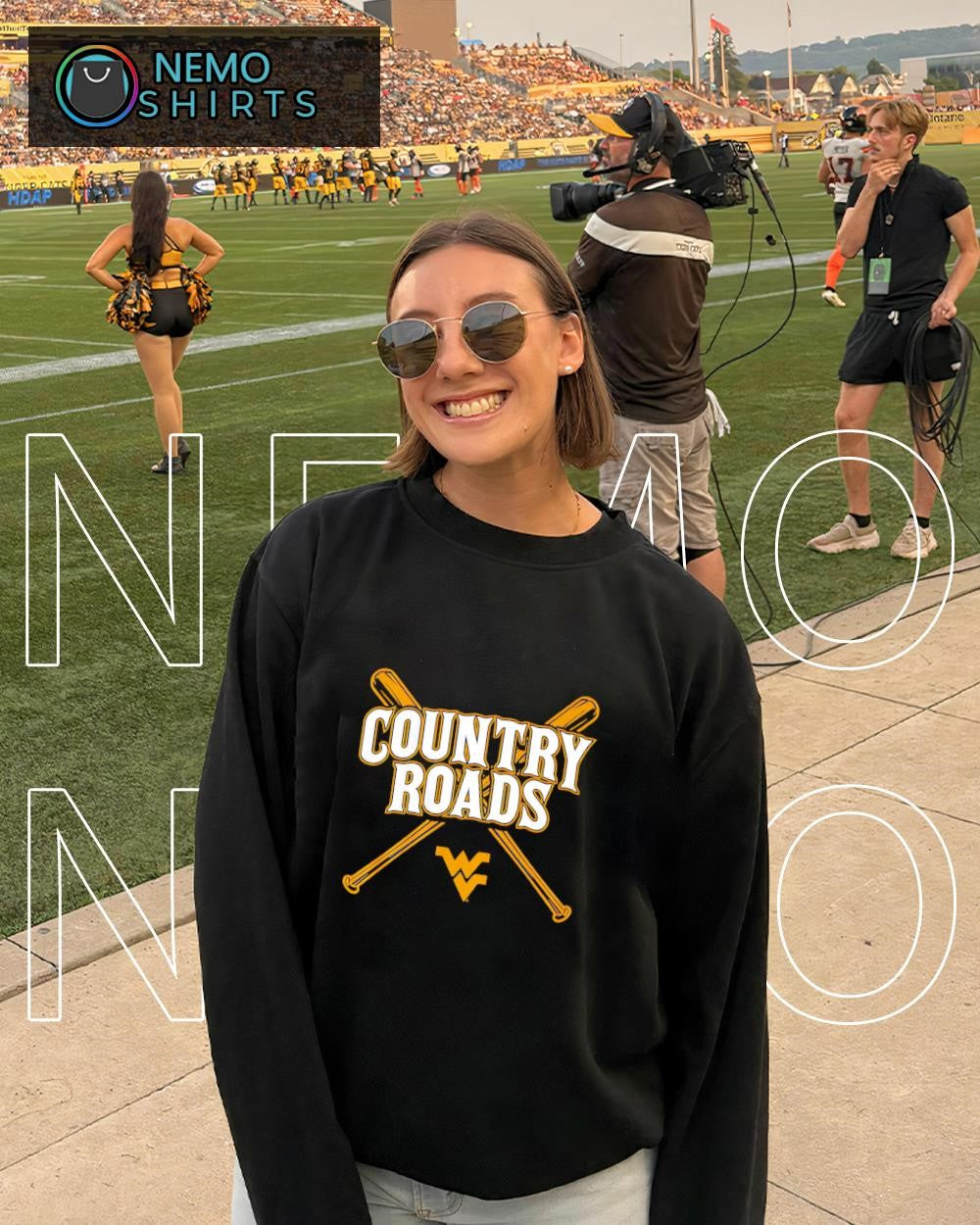 West Virginia baseball country roads - Adult & Kids T-Shirts, Sweatshirts & Hoodies apparel design preview 4