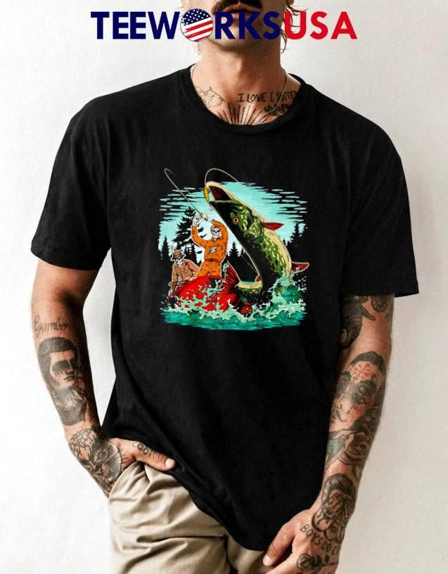 Pike Strike Skeleton - Adult & Kids T-Shirts, Sweatshirts & Hoodies apparel design preview 1