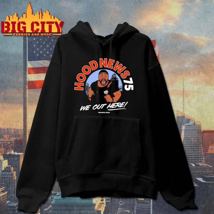 Cincinnati Bengals We Out Here Hood News 75 - Adult & Kids T-Shirts, Sweatshirts & Hoodies apparel design preview 2