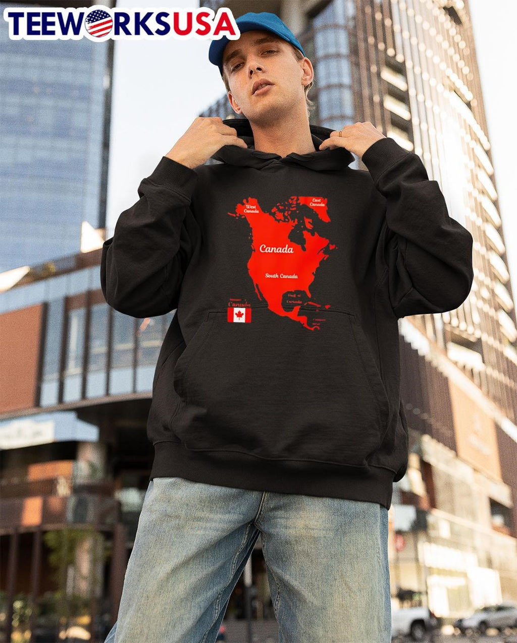 Problem solved love Canada - Adult & Kids T-Shirts, Sweatshirts & Hoodies apparel design preview 3