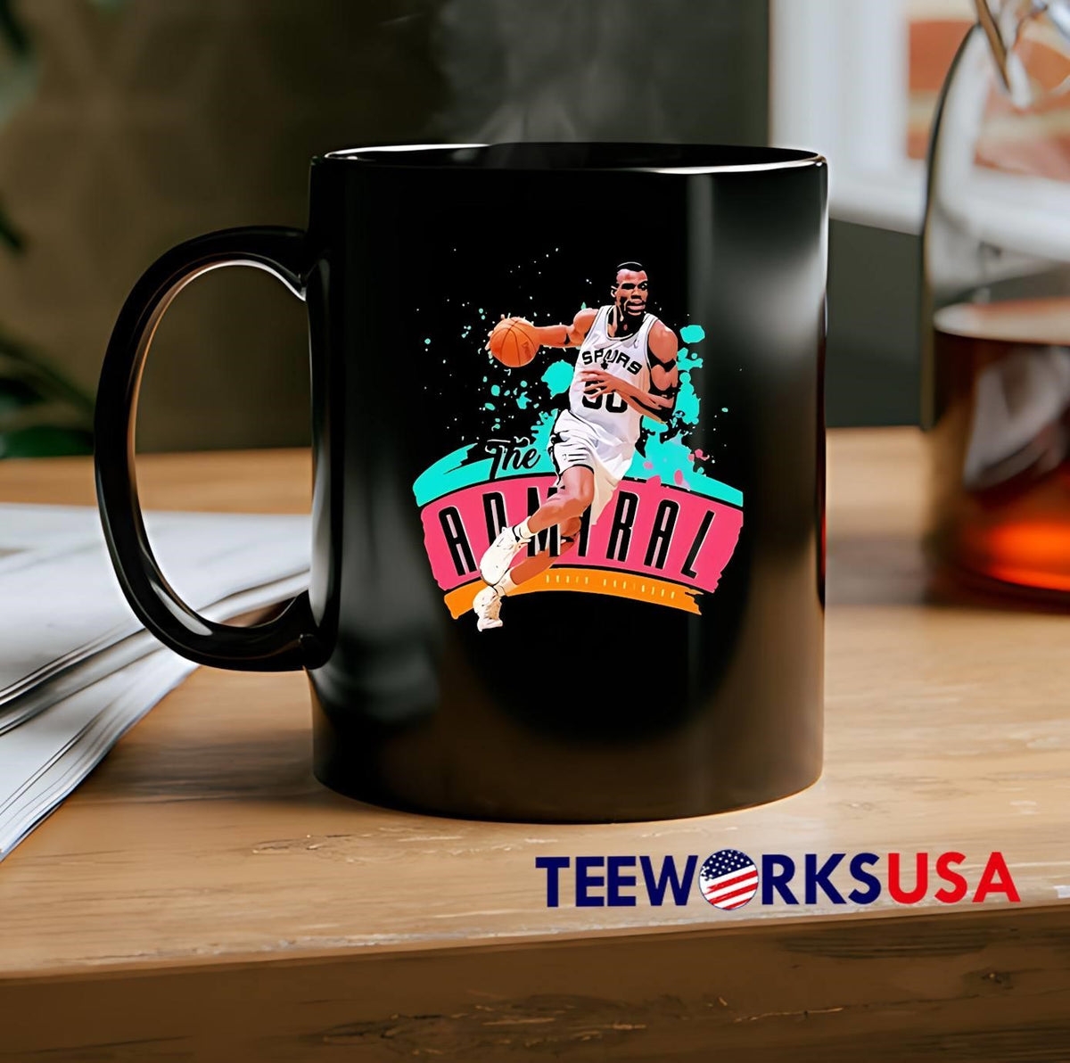 David Robinson Caricature - Adult & Kids T-Shirts, Sweatshirts & Hoodies apparel design preview 2