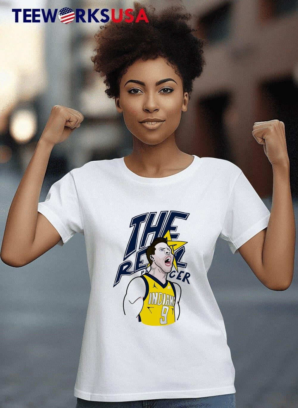 The Real Pacers T. J. McConnell caricature cartoon - Adult & Kids T-Shirts, Sweatshirts & Hoodies apparel design preview 8