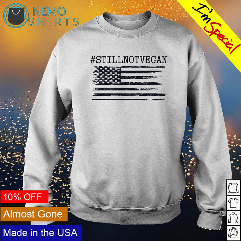 American flag still not vegan - Adult & Kids T-Shirts, Sweatshirts & Hoodies apparel design preview 4