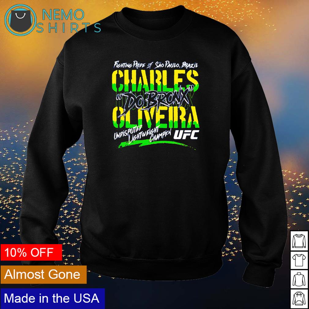 Fighting pride of Sao Paulo Brazil Charles Oliveira - Adult & Kids T-Shirts, Sweatshirts & Hoodies apparel design preview 4