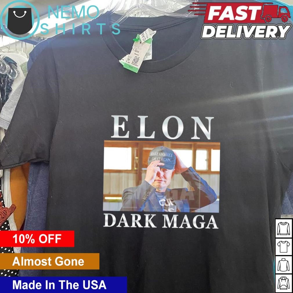 Elon Dark MAGA Musk wears make America great again - Adult & Kids T-Shirts, Sweatshirts & Hoodies apparel design preview 5
