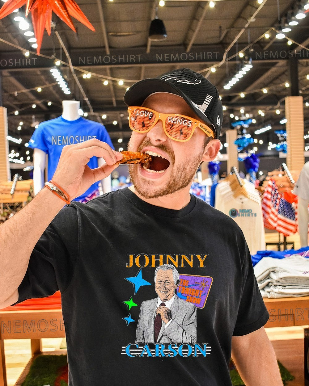 Johnny Carson The Tonight Show Starring - Adult & Kids T-Shirts, Sweatshirts & Hoodies apparel design preview 1