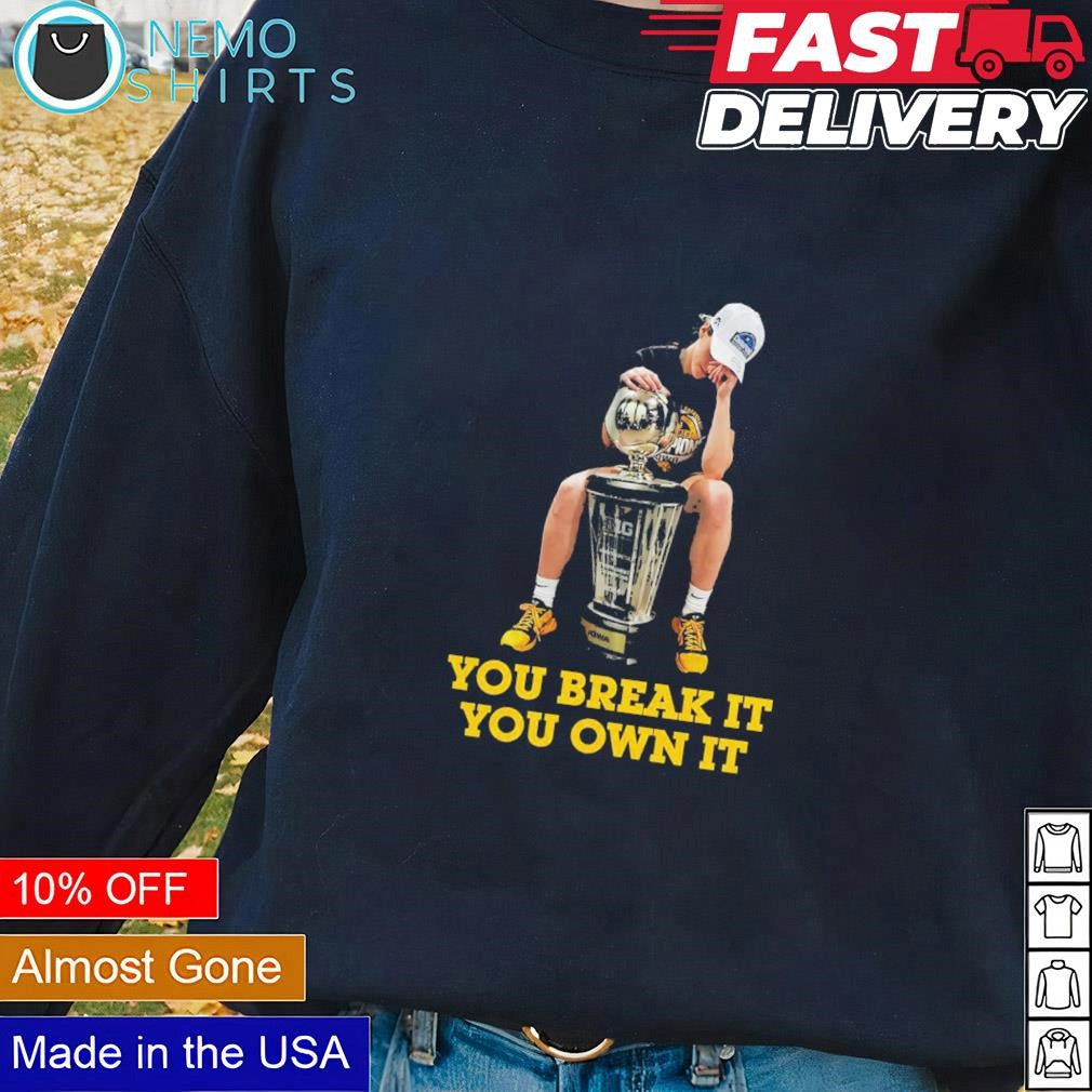 You break it own Caitlin Clark does iconic Kobe pose - Adult & Kids T-Shirts, Sweatshirts & Hoodies apparel design preview 2