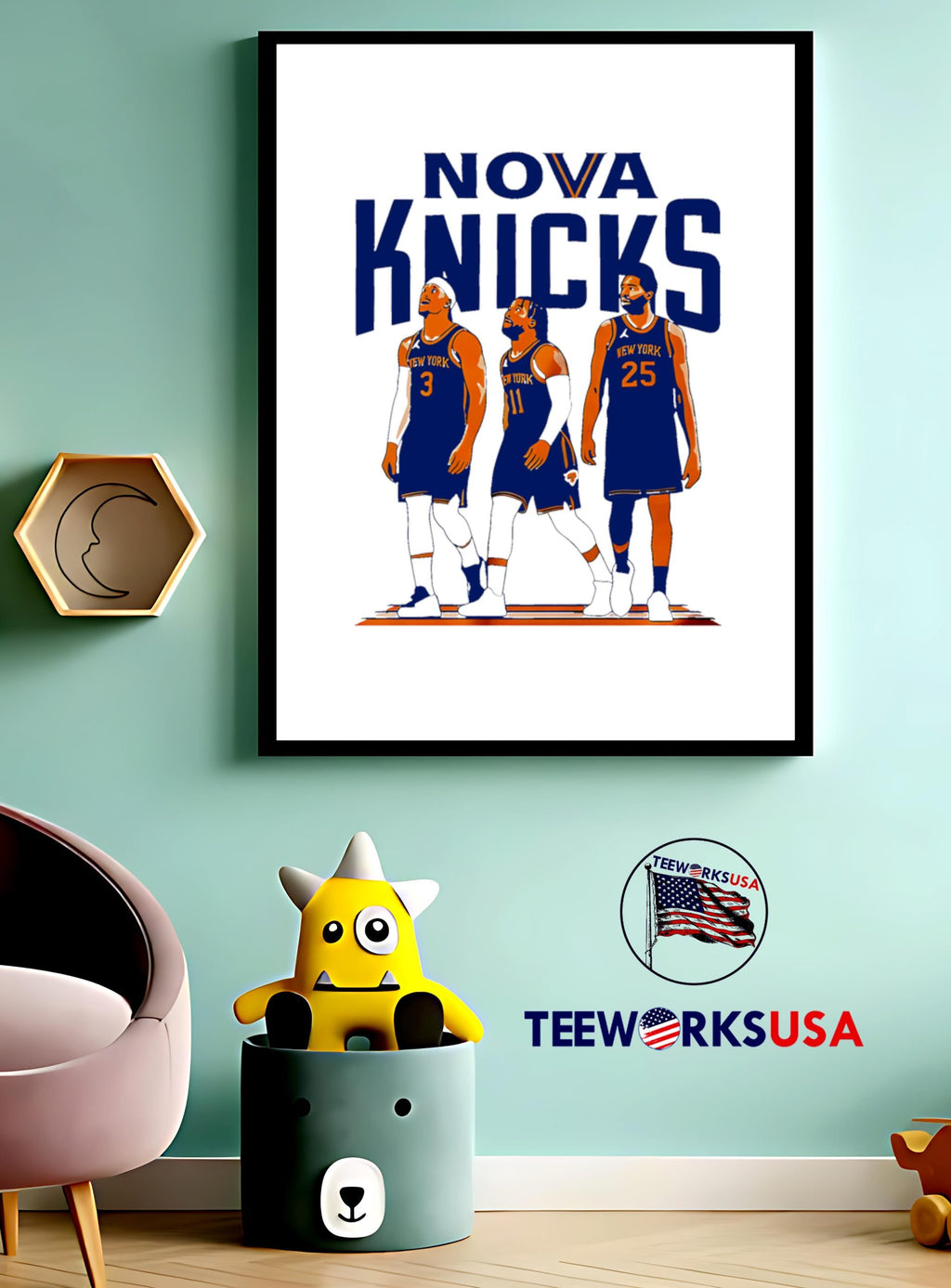 Nova Knicks HBB - Adult & Kids T-Shirts, Sweatshirts & Hoodies apparel design preview 3