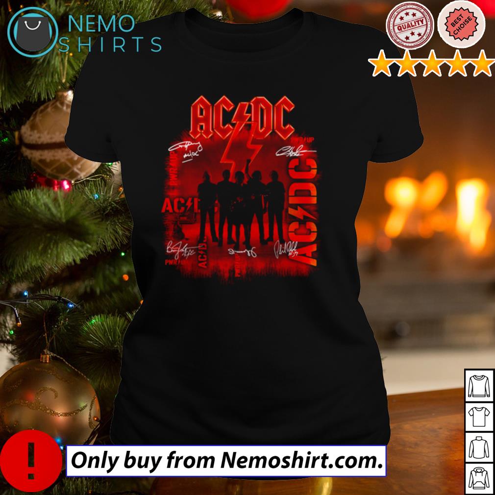 ACDC band signatures - Adult & Kids T-Shirts, Sweatshirts & Hoodies apparel design preview 3