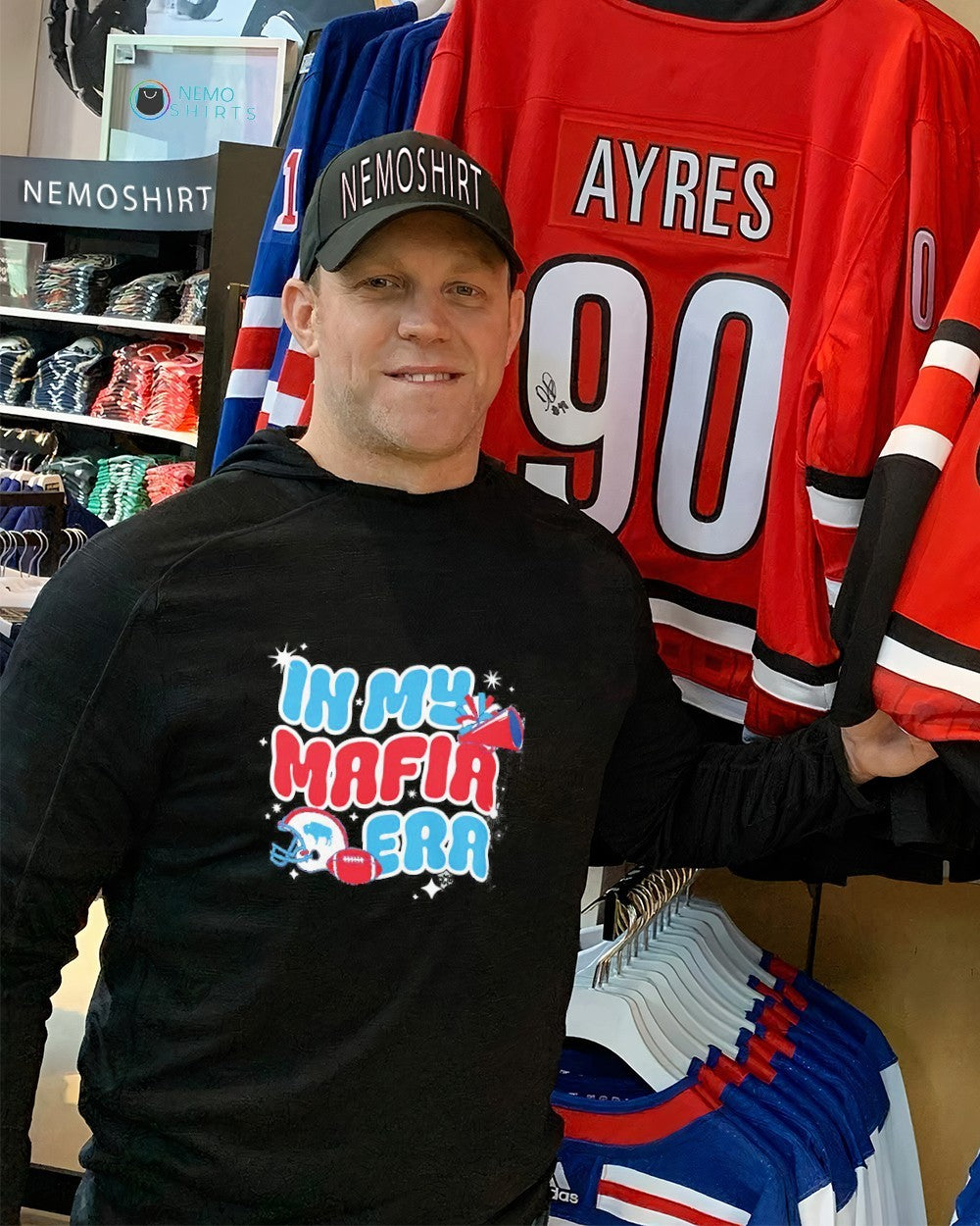 In my mafia era Buffalo Bills football - Adult & Kids T-Shirts, Sweatshirts & Hoodies apparel design preview 2