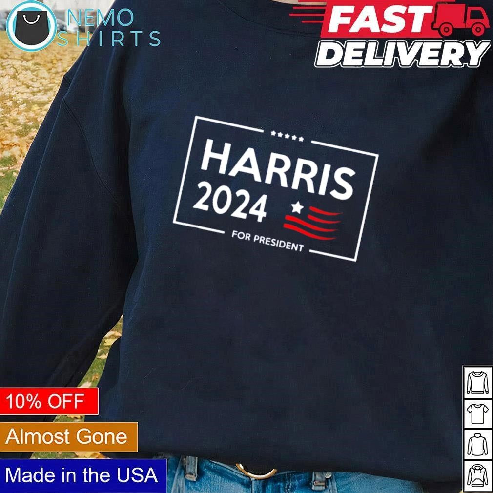 Kamala Harris 2024 for president campaign - Adult & Kids T-Shirts, Sweatshirts & Hoodies apparel design preview 1