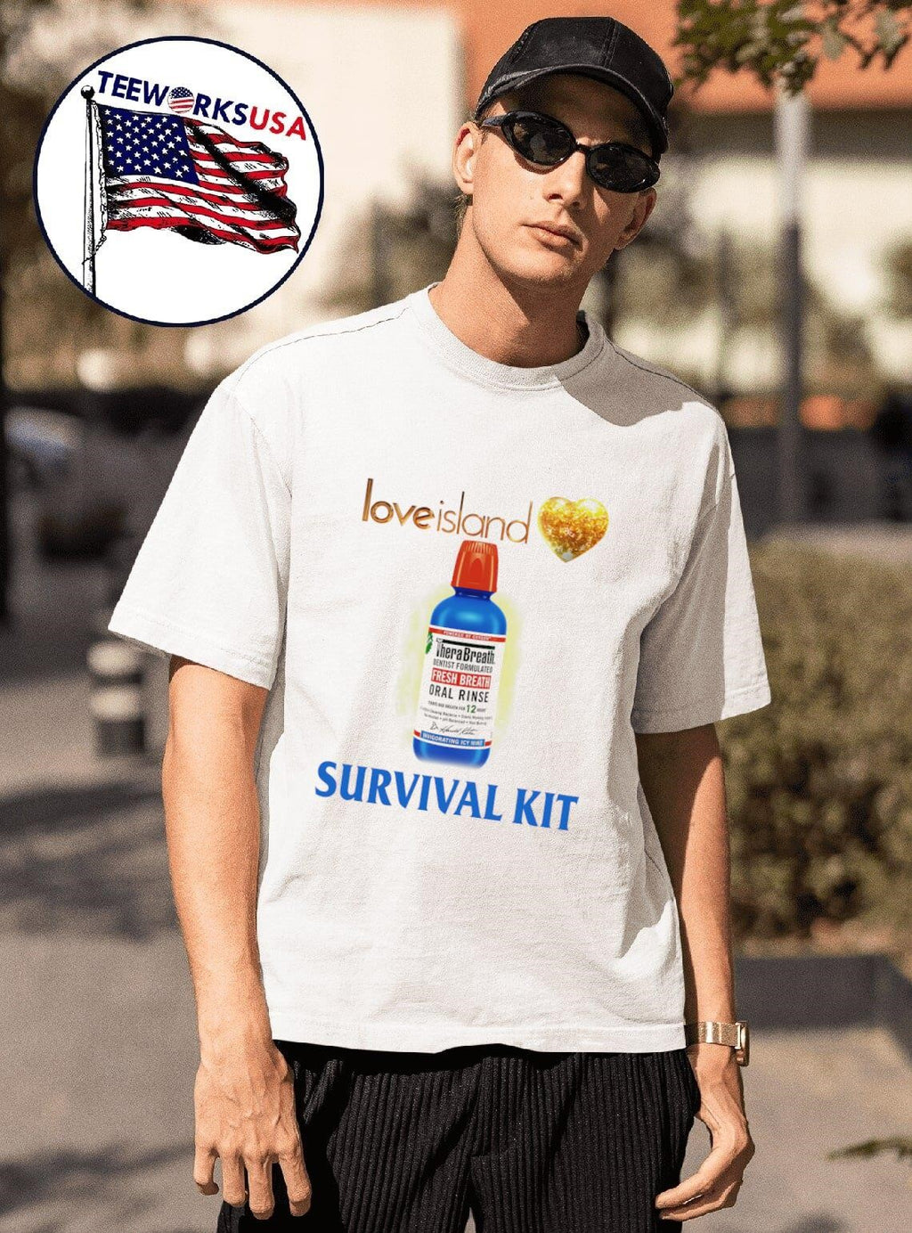 Love Island survival kit - Adult & Kids T-Shirts, Sweatshirts & Hoodies apparel design preview 1