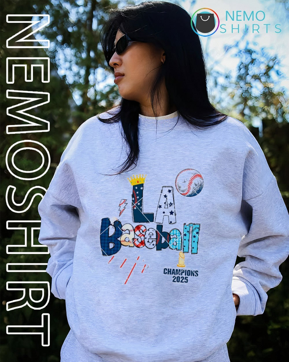 LA baseball champions 2025 Los Angeles Dodgers - Adult & Kids T-Shirts, Sweatshirts & Hoodies apparel design preview 4