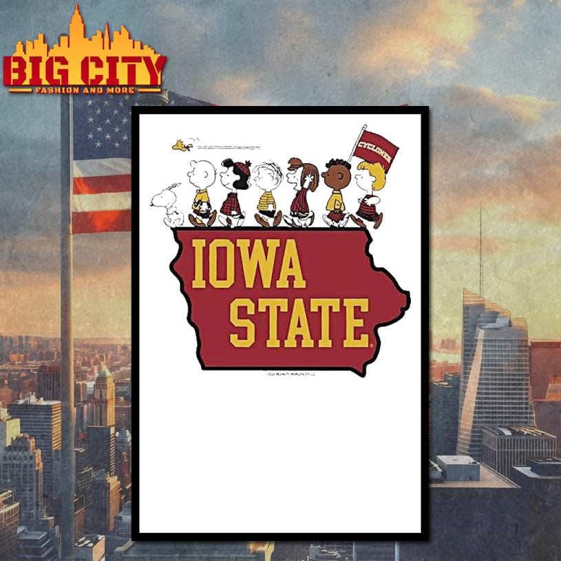 The Peanuts X Iowa State Gang - Adult & Kids T-Shirts, Sweatshirts & Hoodies apparel design preview 4