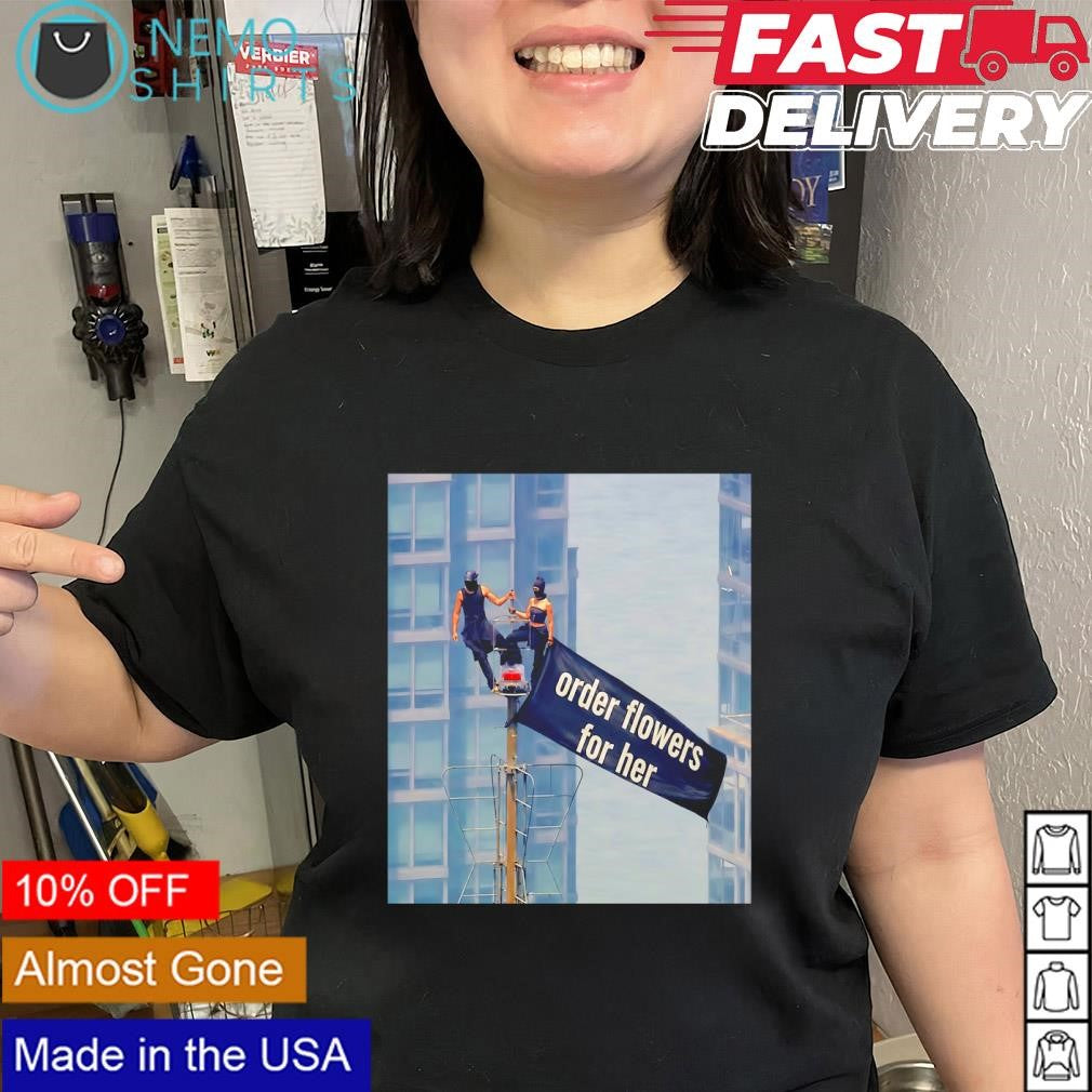 Order Flowers for HerEmpire State Building protest - Adult & Kids T-Shirts, Sweatshirts & Hoodies apparel design preview 2