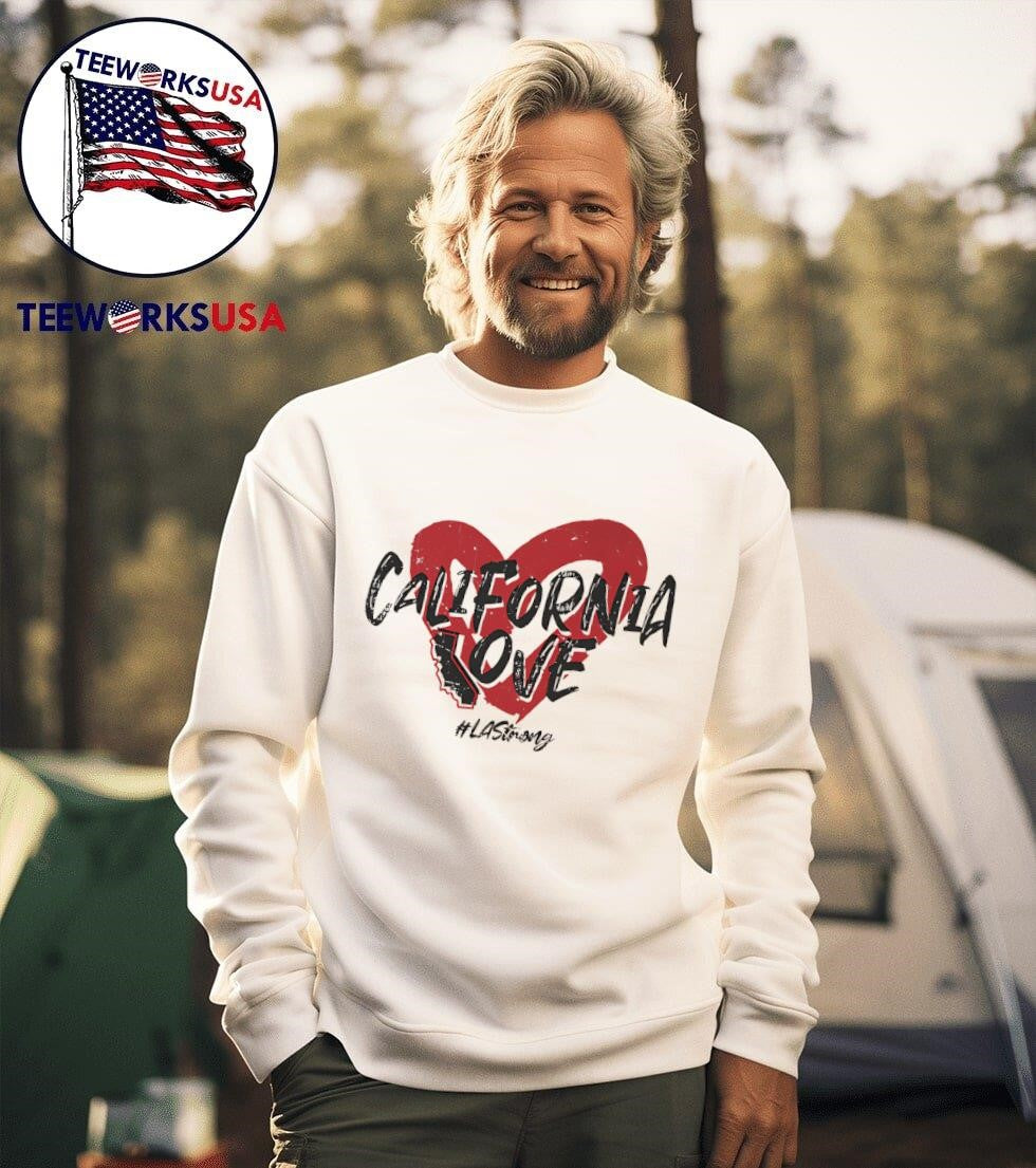 California love heart - Adult & Kids T-Shirts, Sweatshirts & Hoodies apparel design preview 3