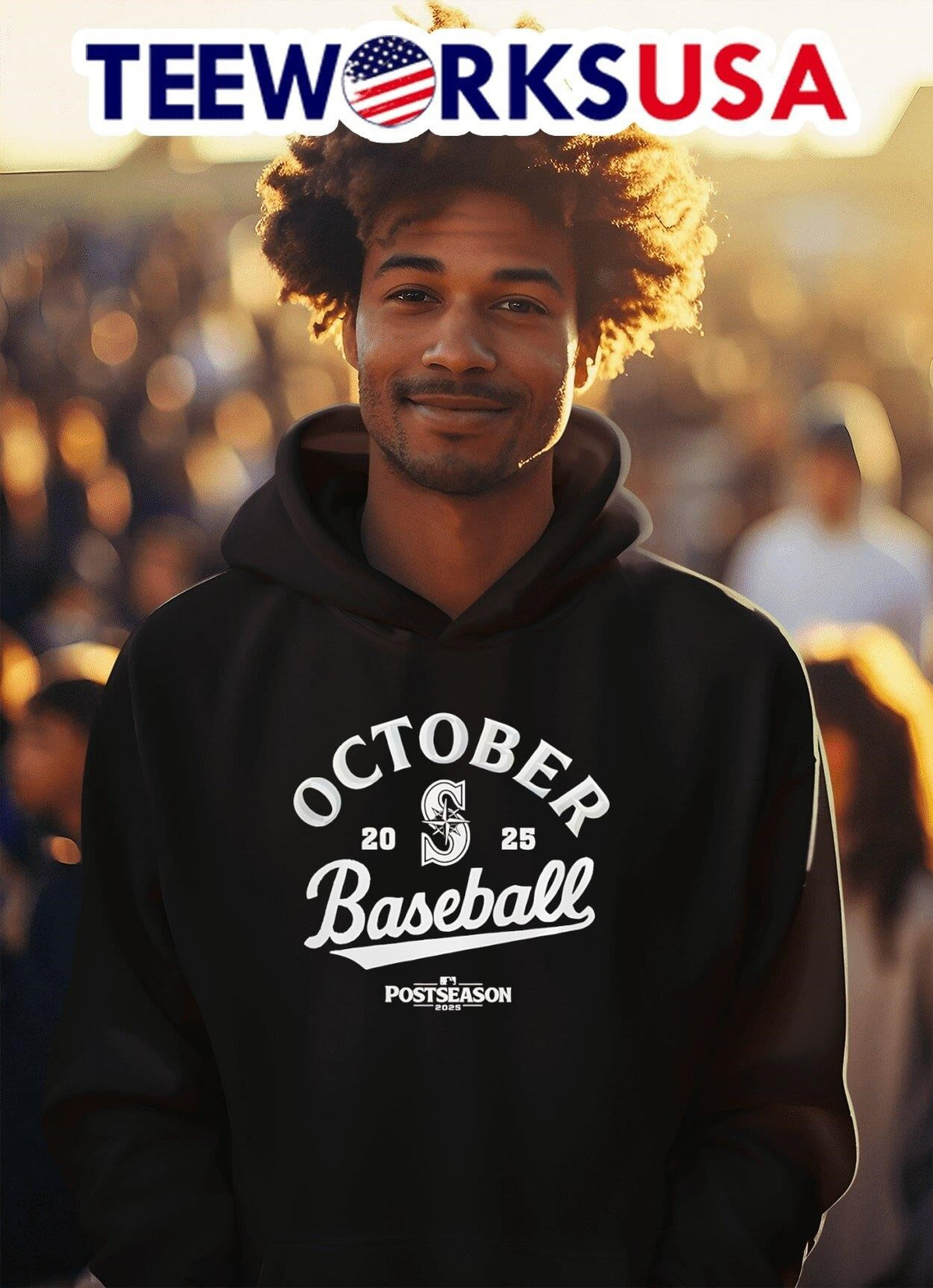 October baseball Seattle Mariners 2025 Postseason - Adult & Kids T-Shirts, Sweatshirts & Hoodies apparel design preview 2